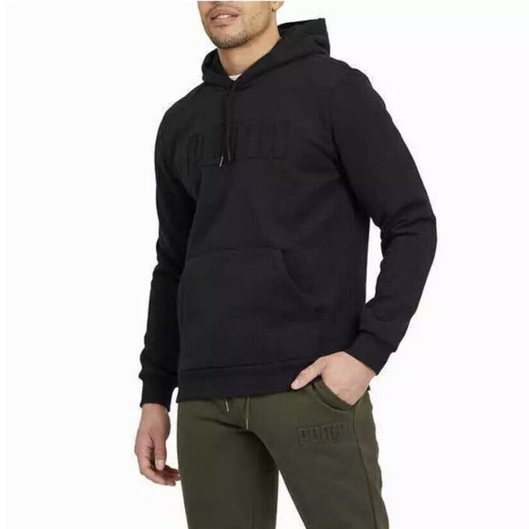 New!!! Puma Men's Embossed Pullover Fleece Hooded - Picture 4 of 12